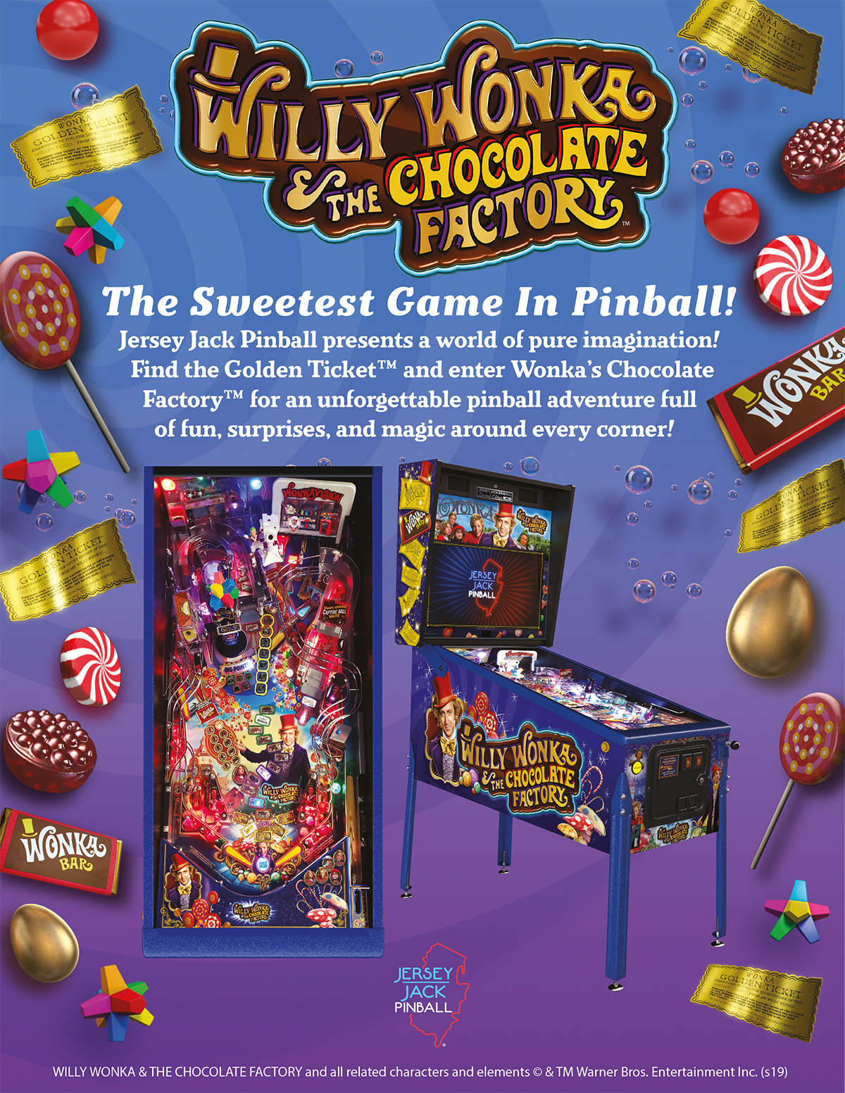 Jersey Jack Pinball - Did you know that The Wizard of Oz, The Hobbit,  Dialed In, Willy Wonka & the Chocolate Factory, and Guns N' Roses pinball  machines are now online enabled?